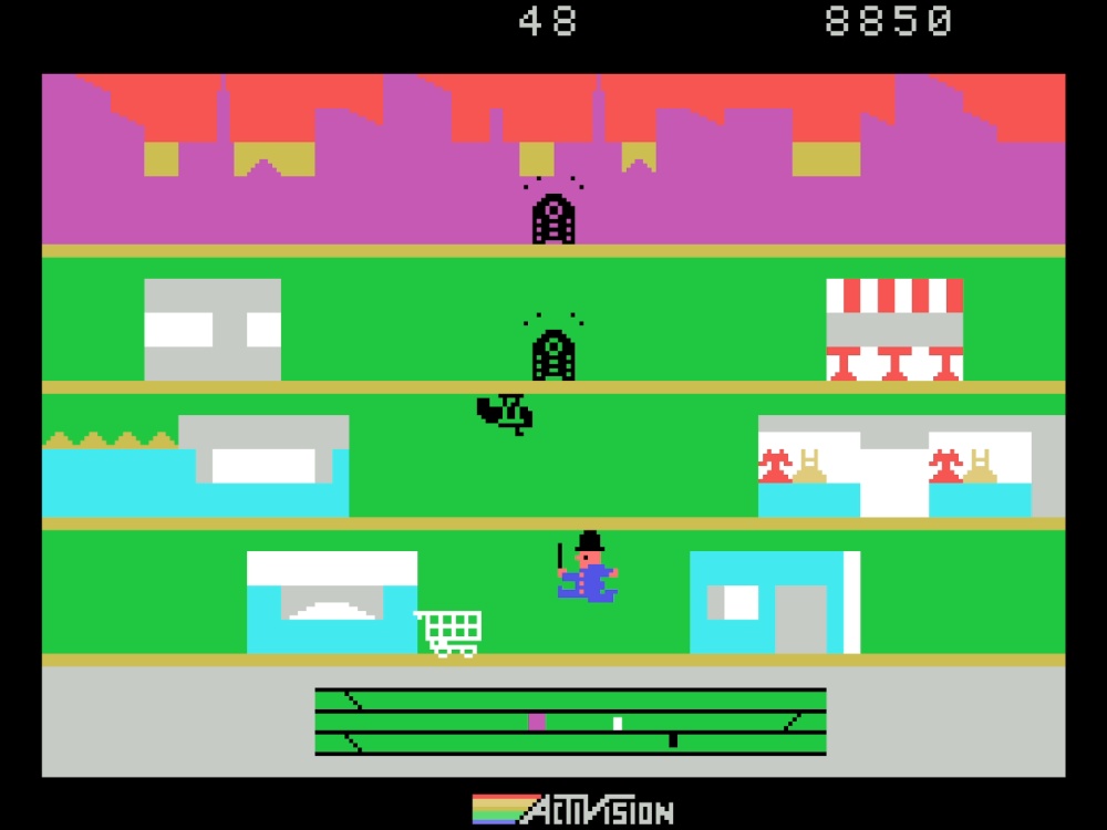 Gameplay of Keystone Kapers for Colecovision